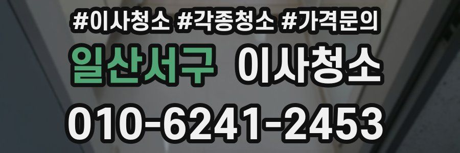 일산서구 이사청소