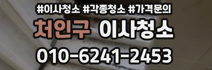처인구 이사청소