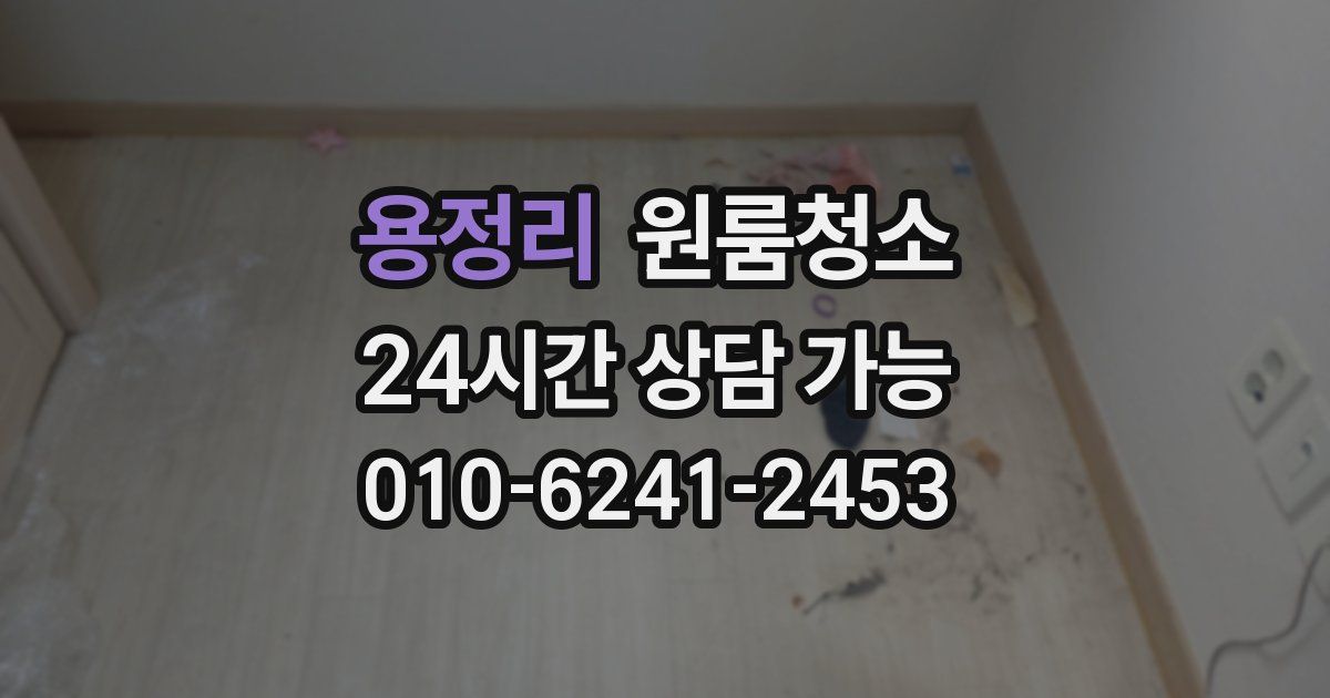 용정리 입주청소