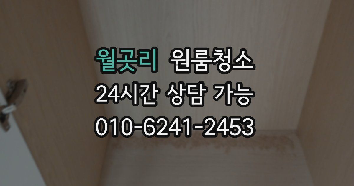 월곳리 입주청소