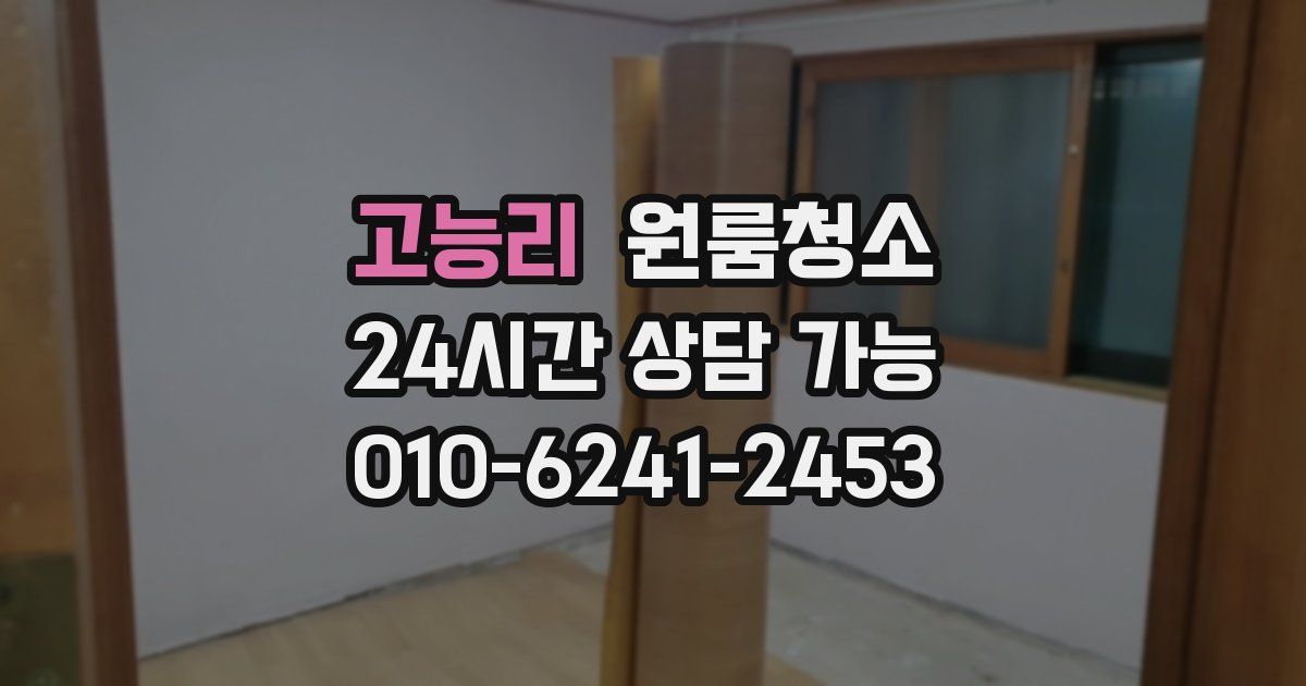 고능리 입주청소