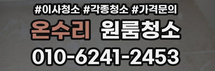 온수리 이사청소