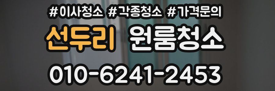 선두리 이사청소