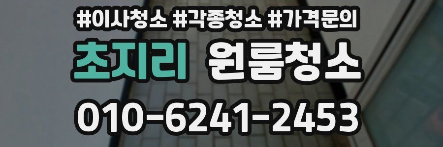 초지리 이사청소