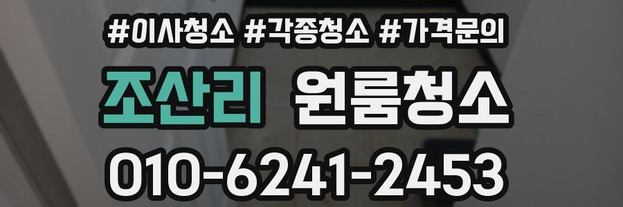 조산리 이사청소