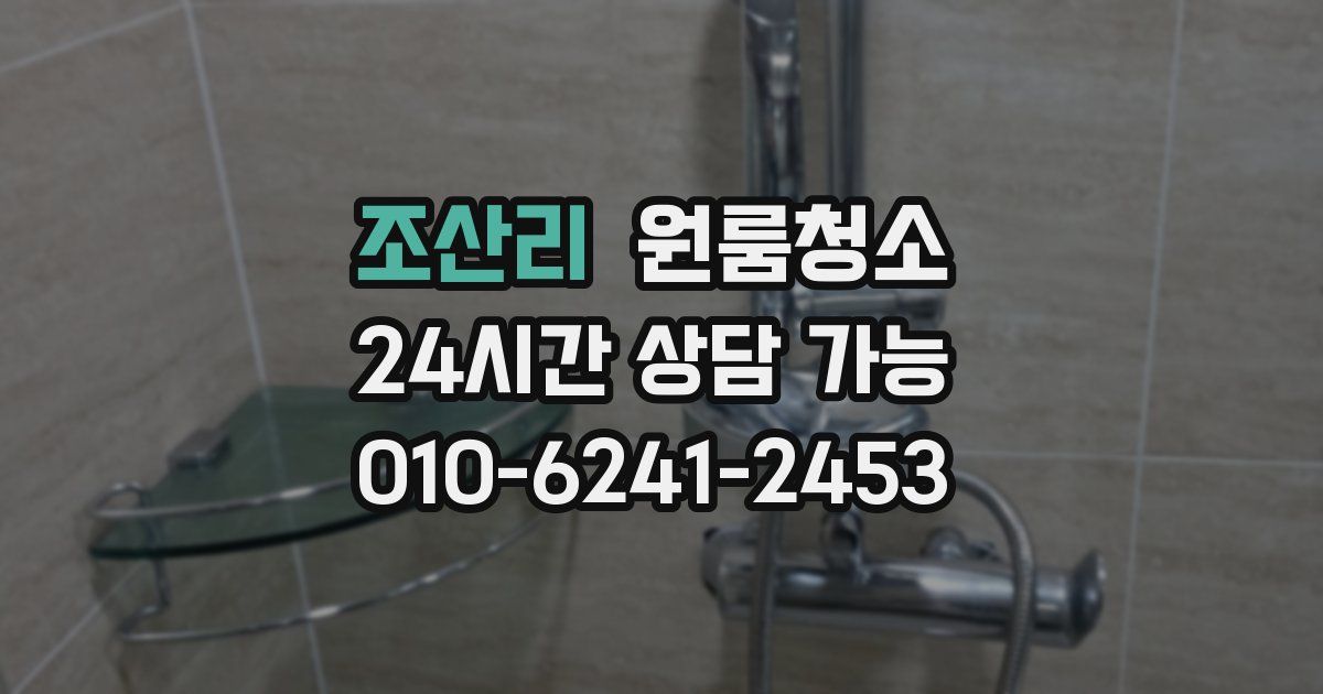 조산리 입주청소