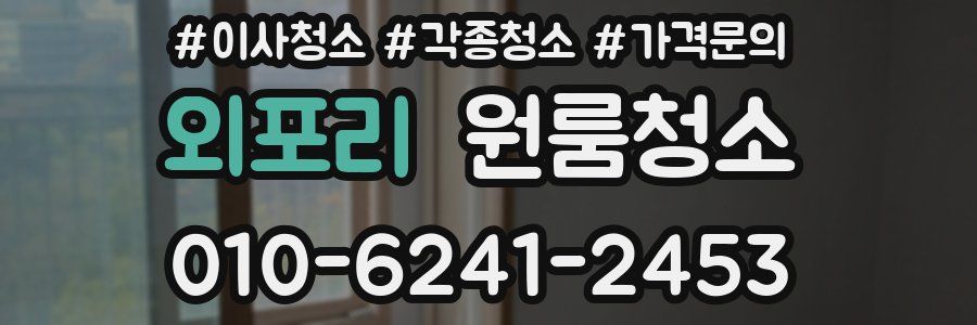 외포리 이사청소