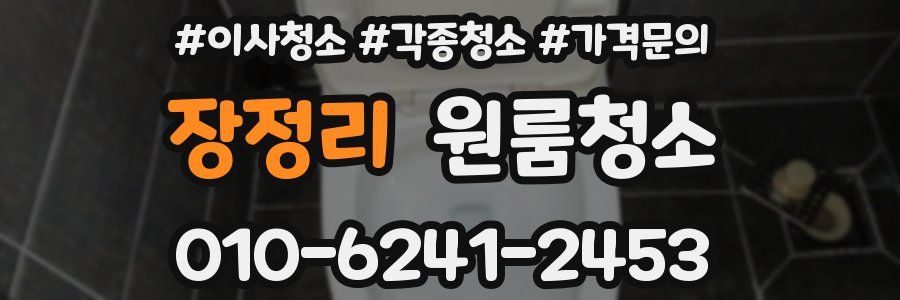 장정리 이사청소