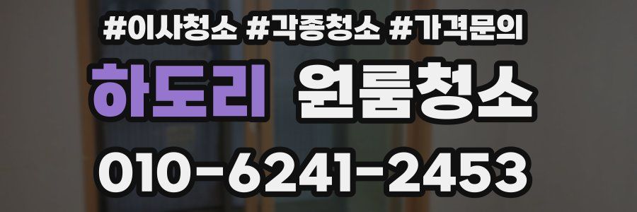 하도리 이사청소