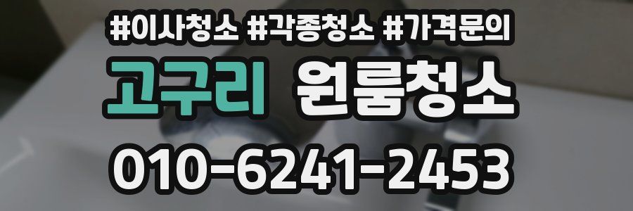 고구리 이사청소