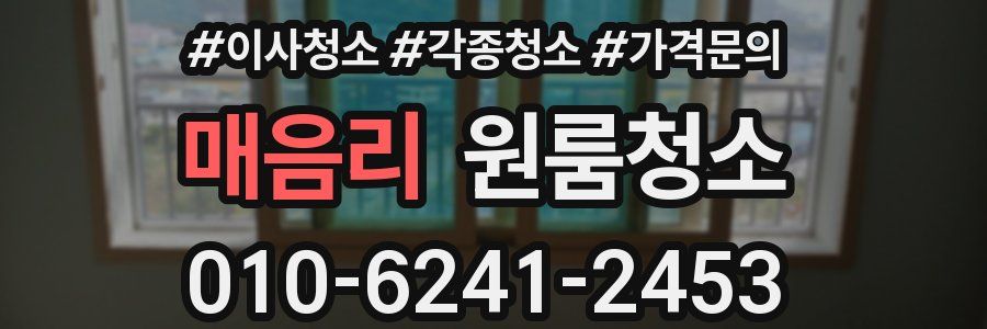 매음리 이사청소