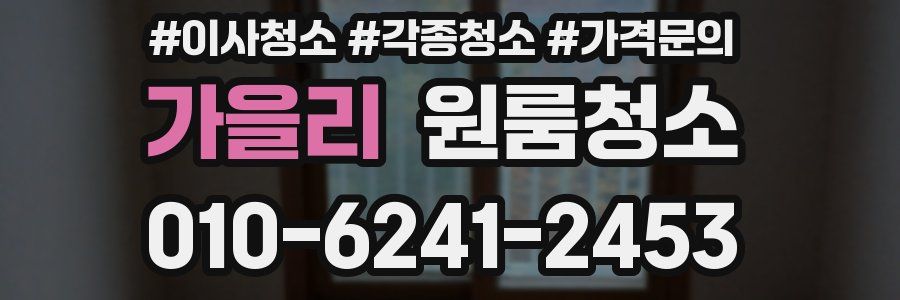 가을리 이사청소