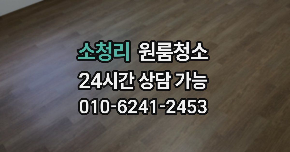 소청리 입주청소