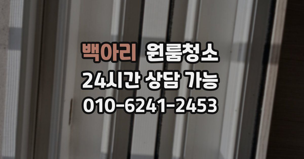 백아리 입주청소