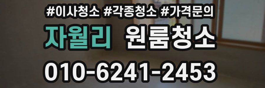 자월리 이사청소