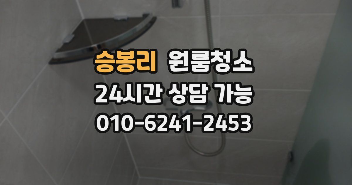 승봉리 입주청소