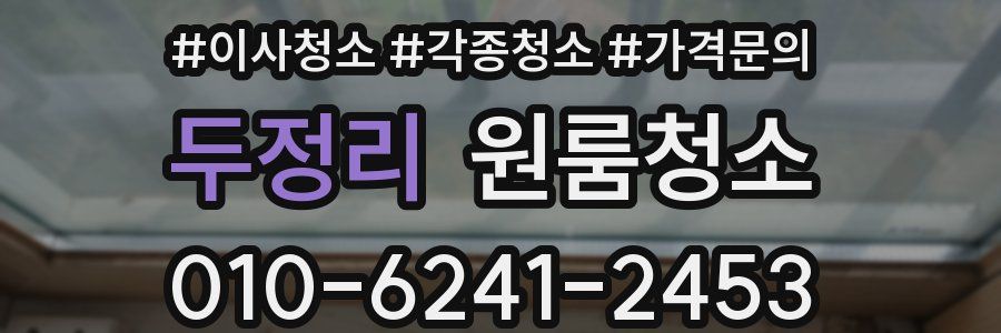 두정리 이사청소