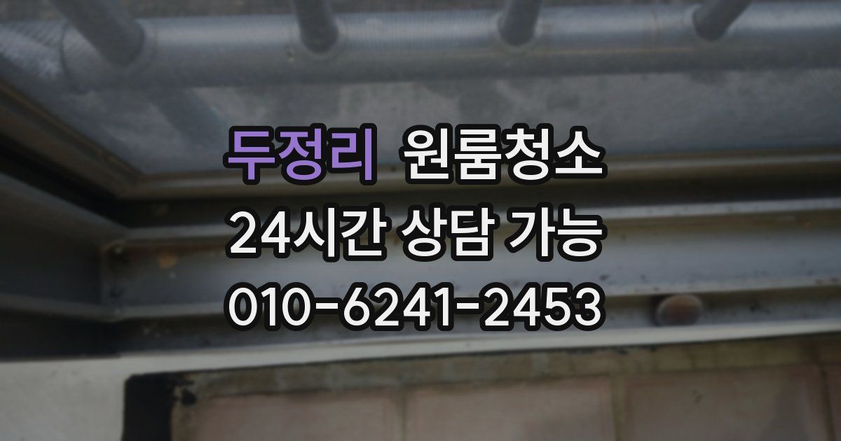 두정리 입주청소