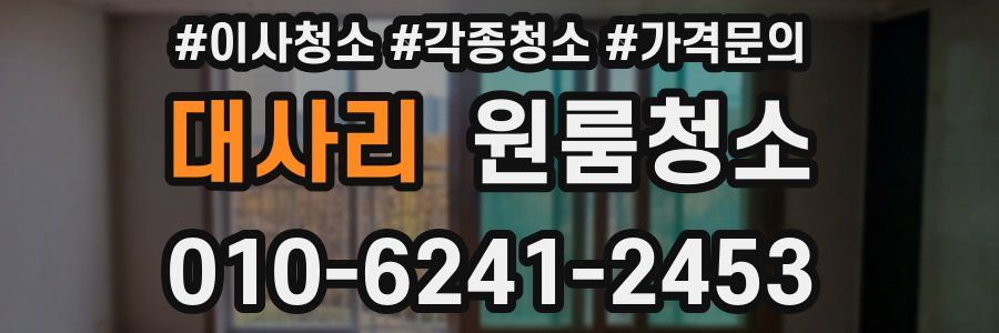 대사리 이사청소