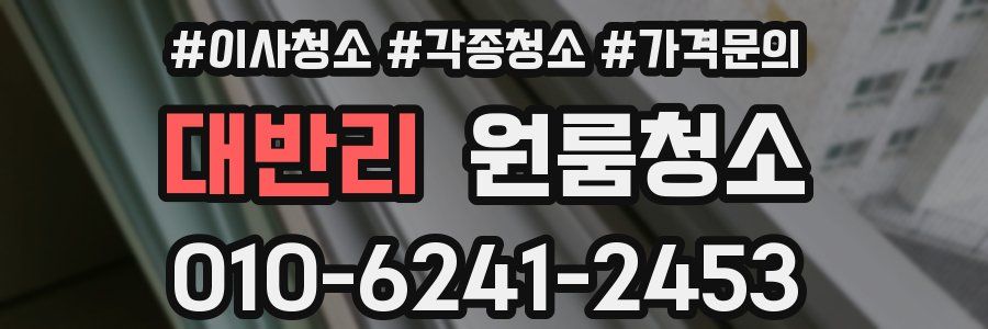 대반리 이사청소