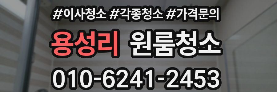 용성리 이사청소