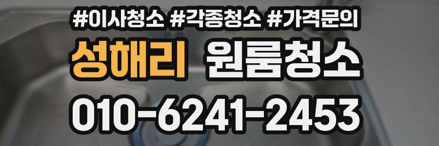 성해리 이사청소