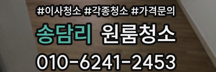 송담리 이사청소