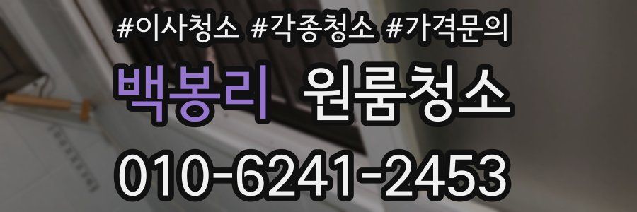 백봉리 이사청소