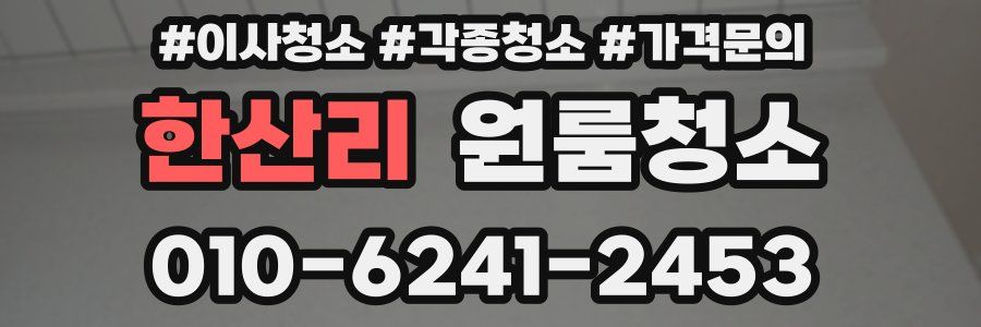 한산리 이사청소