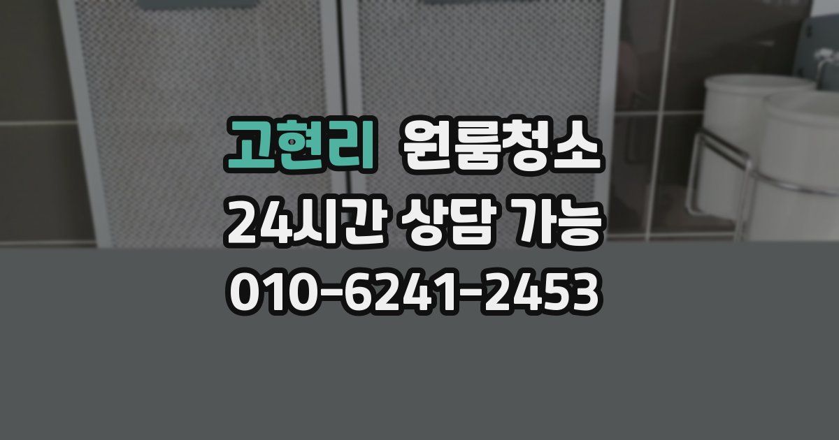 고현리 입주청소