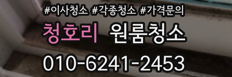 청호리 이사청소