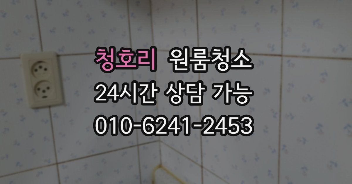 청호리 입주청소