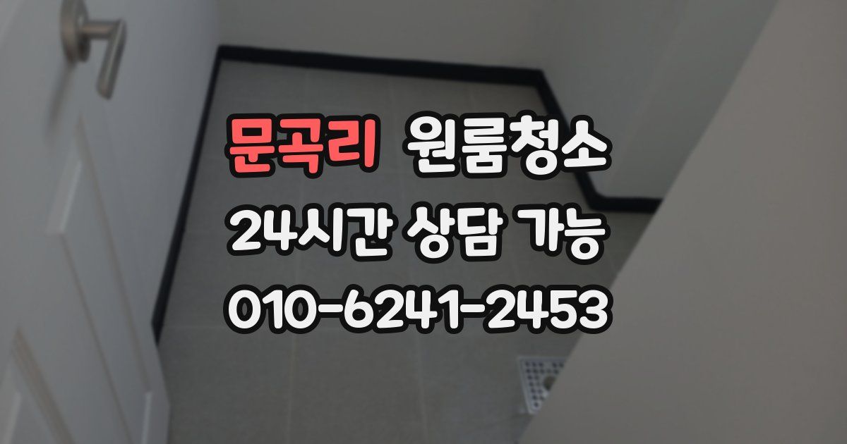 문곡리 입주청소