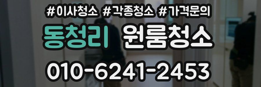 동청리 이사청소