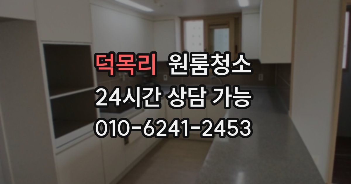 덕목리 입주청소