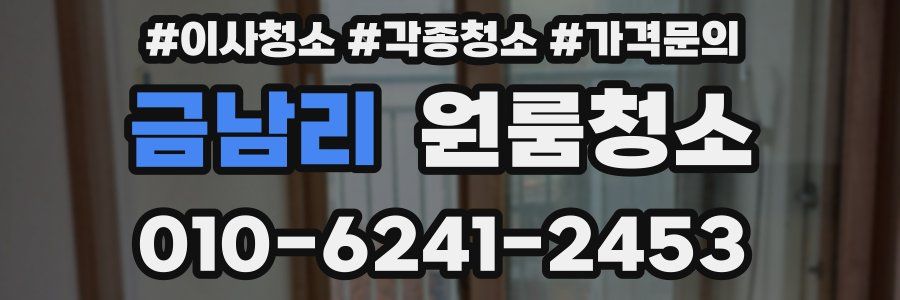 금남리 이사청소