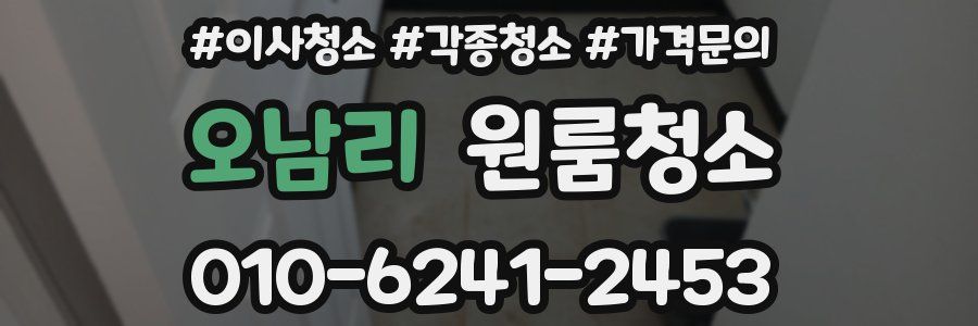 오남리 이사청소