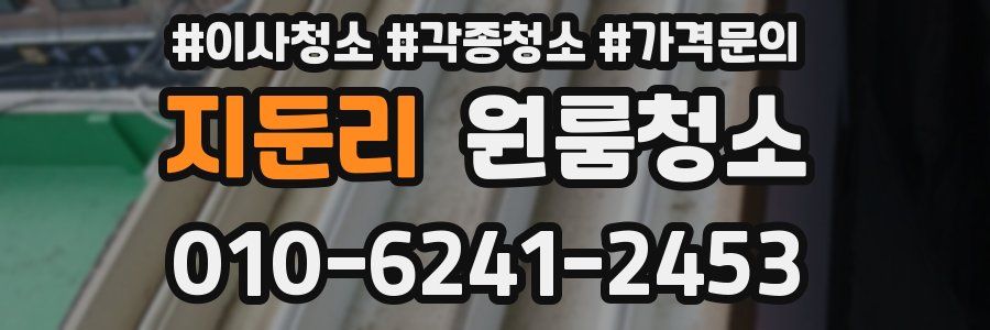 지둔리 이사청소