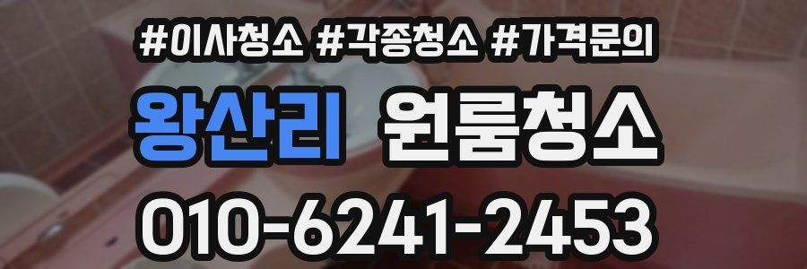 왕산리 이사청소