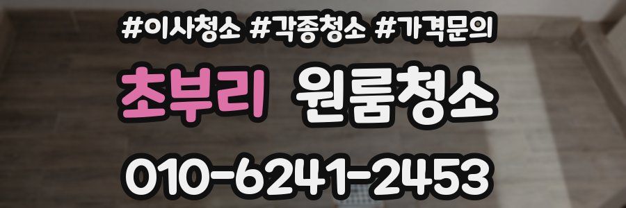 초부리 이사청소