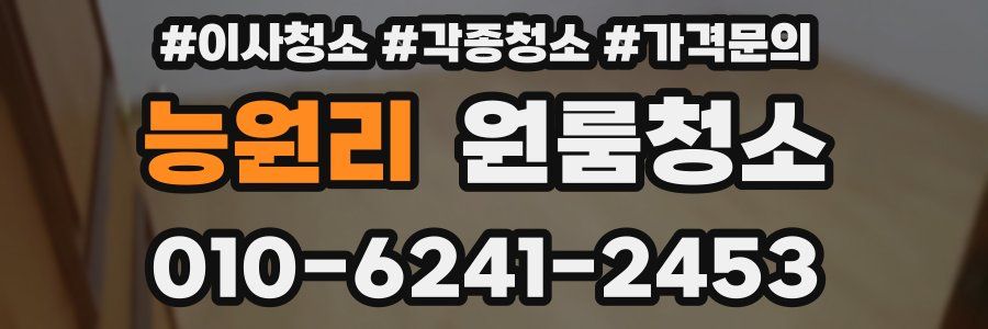 능원리 이사청소