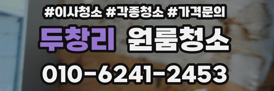 두창리 이사청소