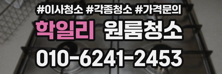 학일리 이사청소