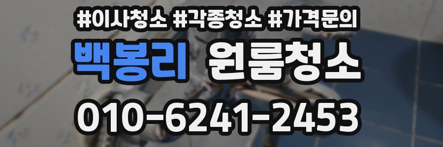 백봉리 이사청소