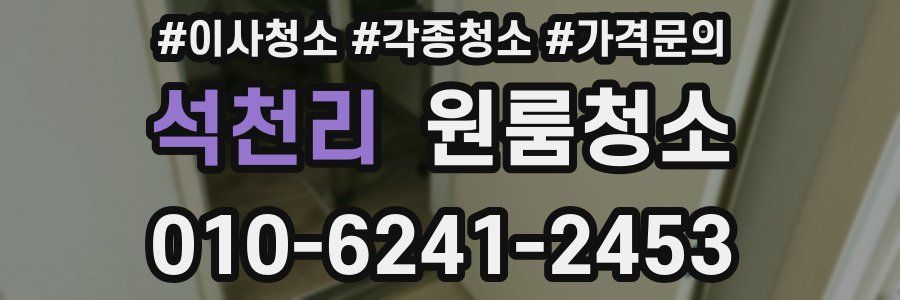 석천리 이사청소