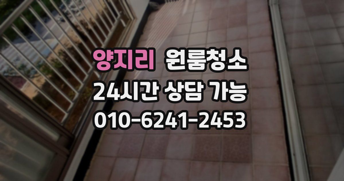 양지리 입주청소