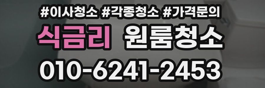 식금리 이사청소