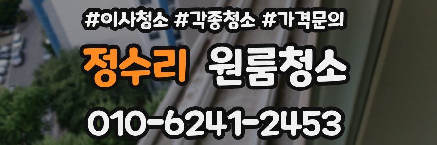 정수리 이사청소
