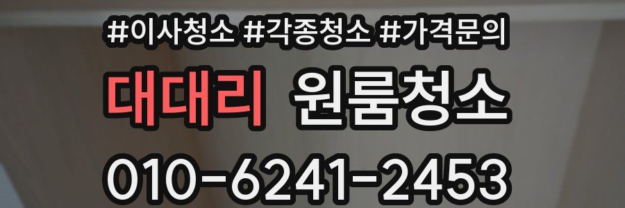 대대리 이사청소