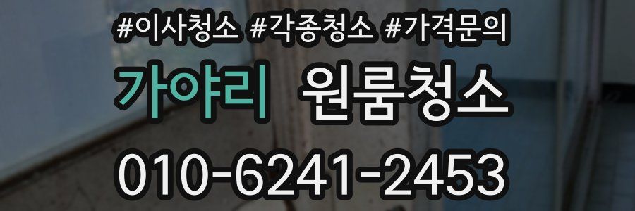 가야리 이사청소